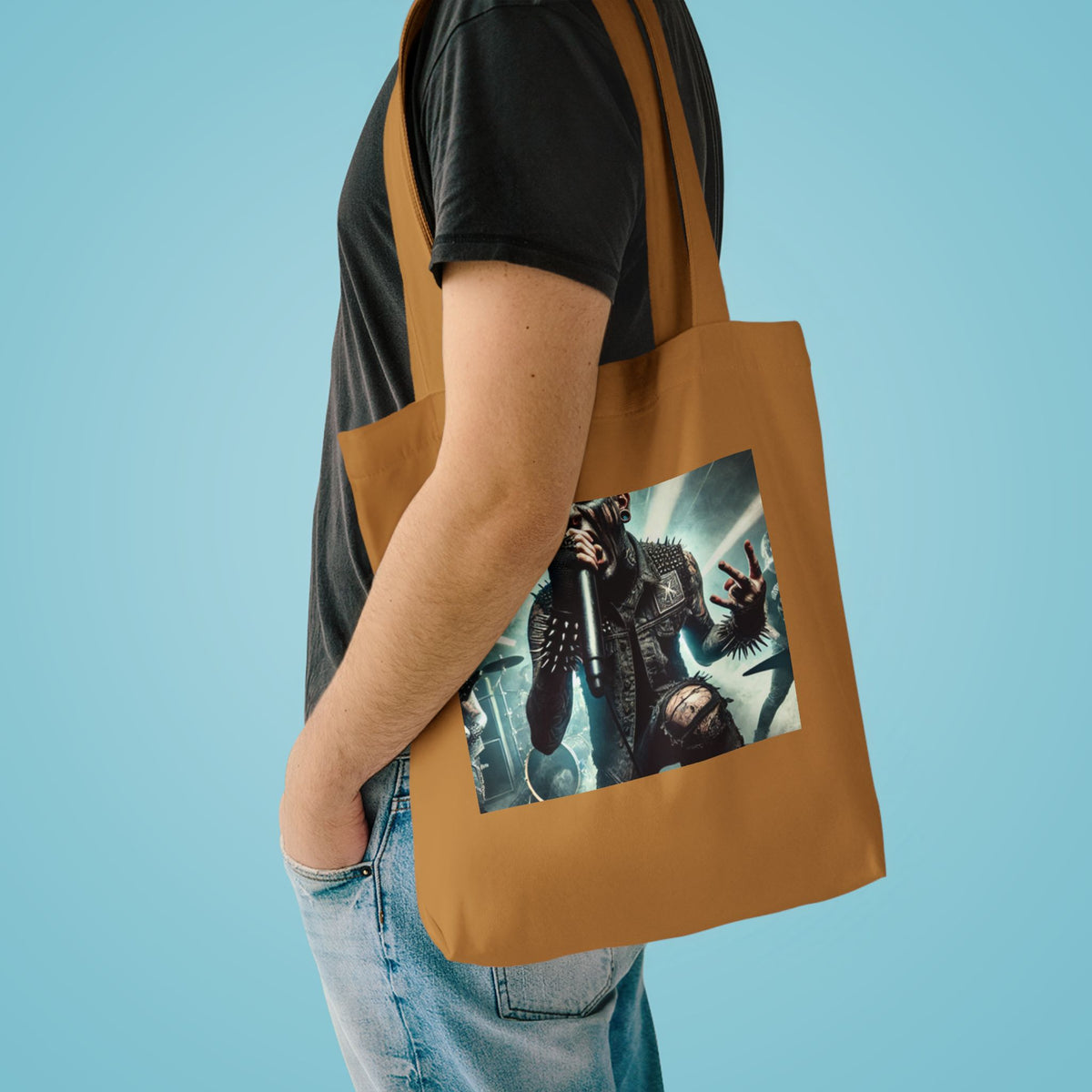 Punk Rock Vocalist Stage Energy Music Tote Bag