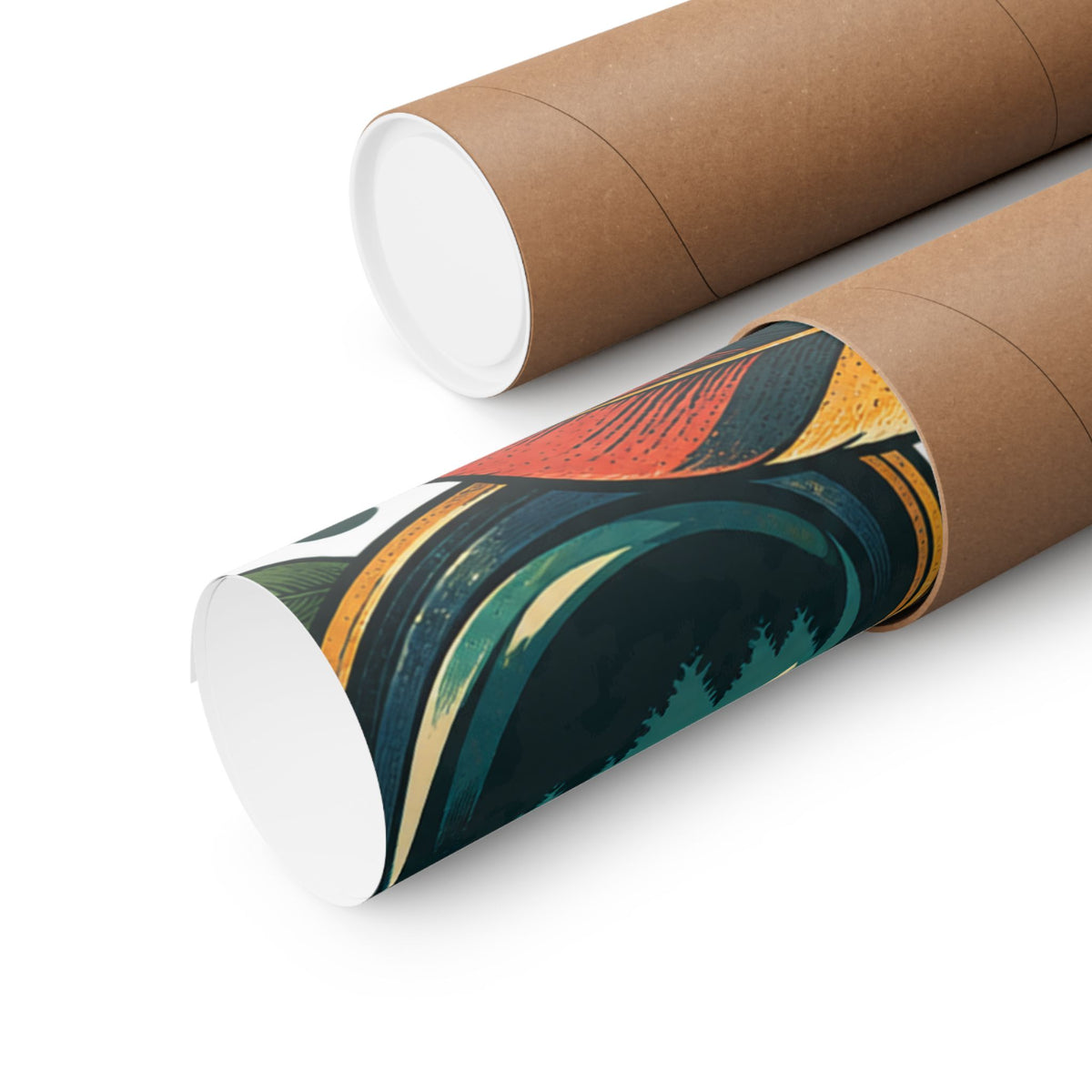 Retro Binoculars and Botanical Birdwatching Art Poster