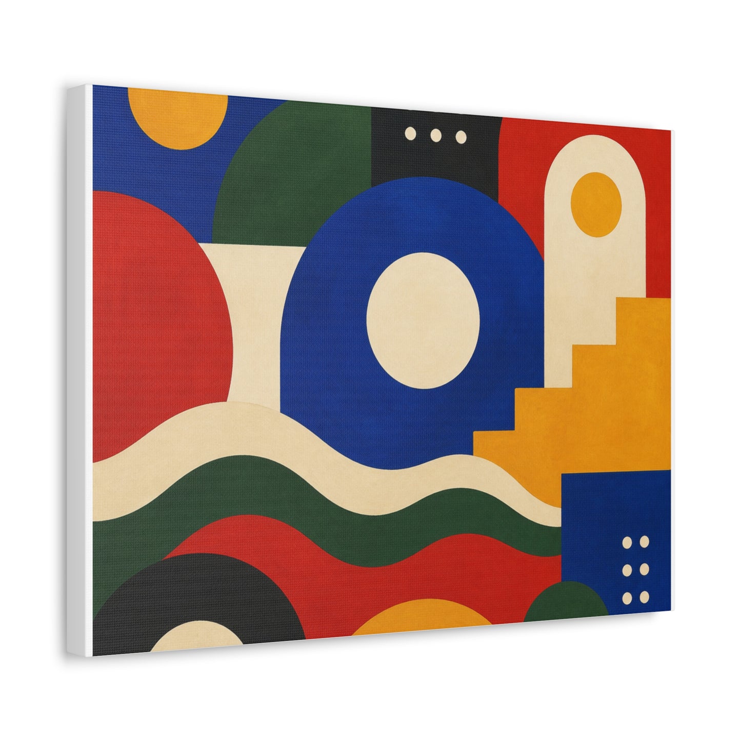 Bold Geometric Balance Abstract Art Canvas Art
