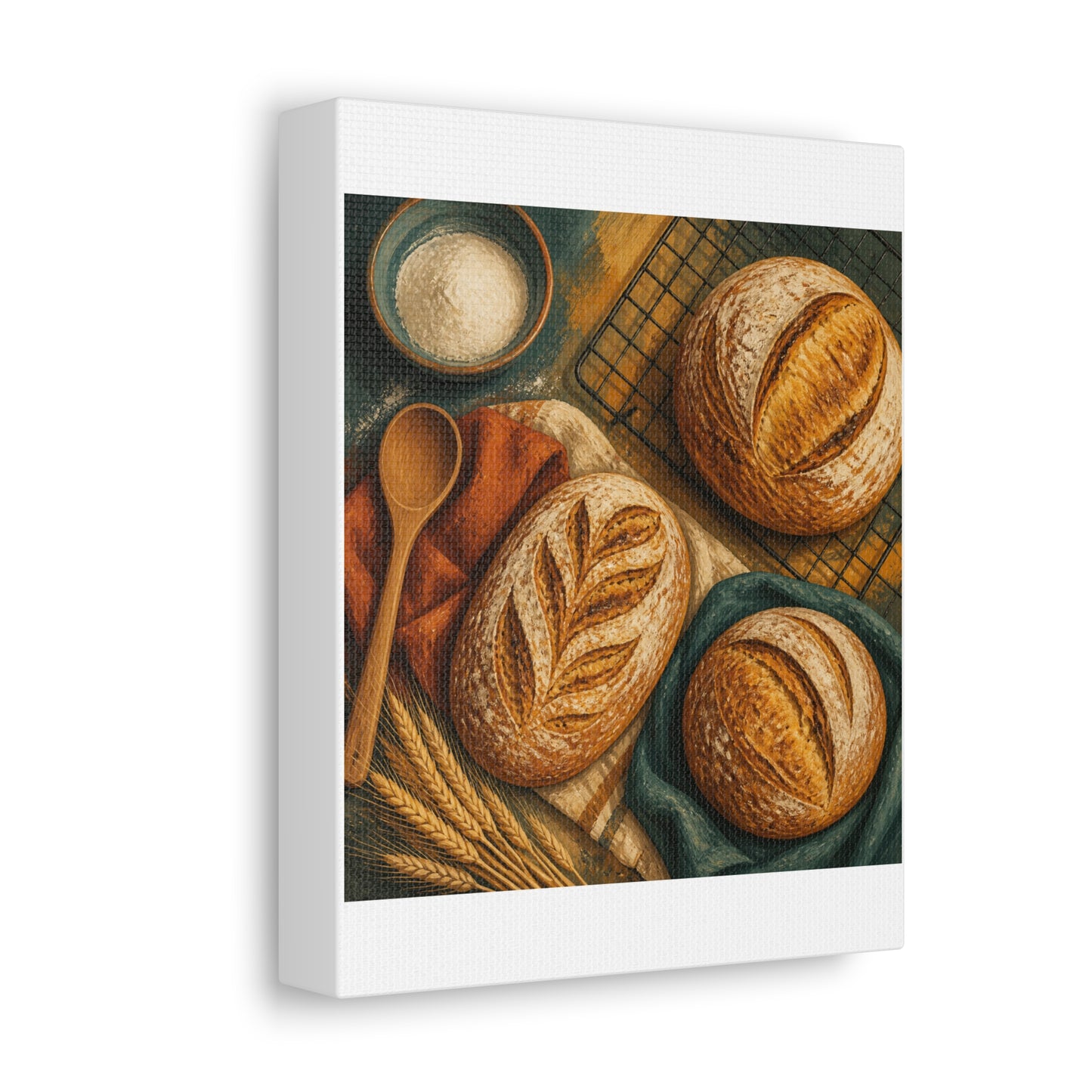 Artisan Bread Baking Still Life Canvas Art