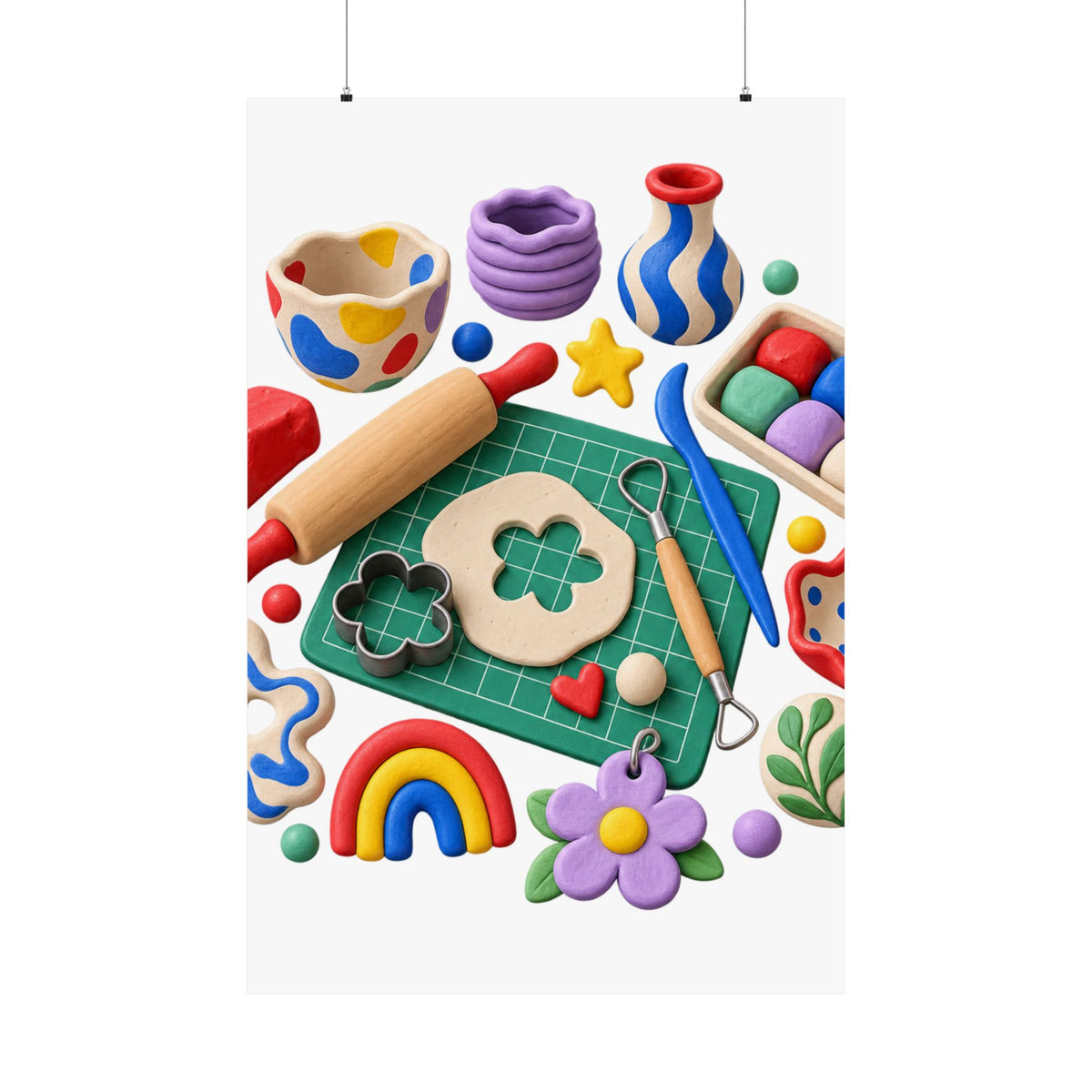 Miniature Clay Sculpting Workshop Poster