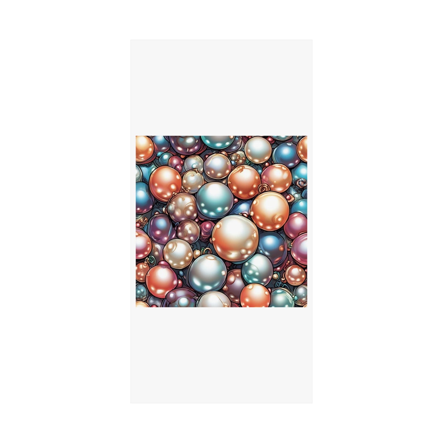 Glossy Orb Marble Abstract Gift Art Poster
