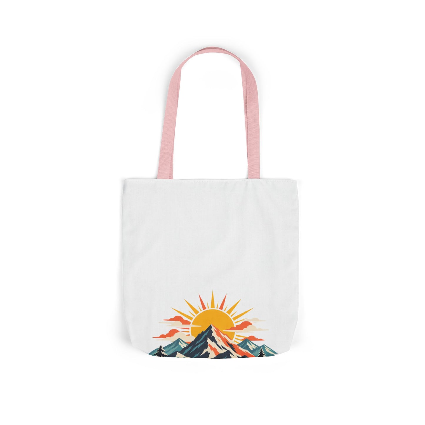 Alpine Sunrise River Mountain Adventure Tote Bag