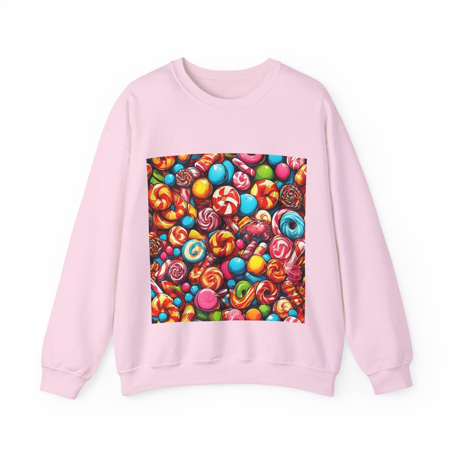 Colorful Candy and Lollipop Pattern Sweatshirt