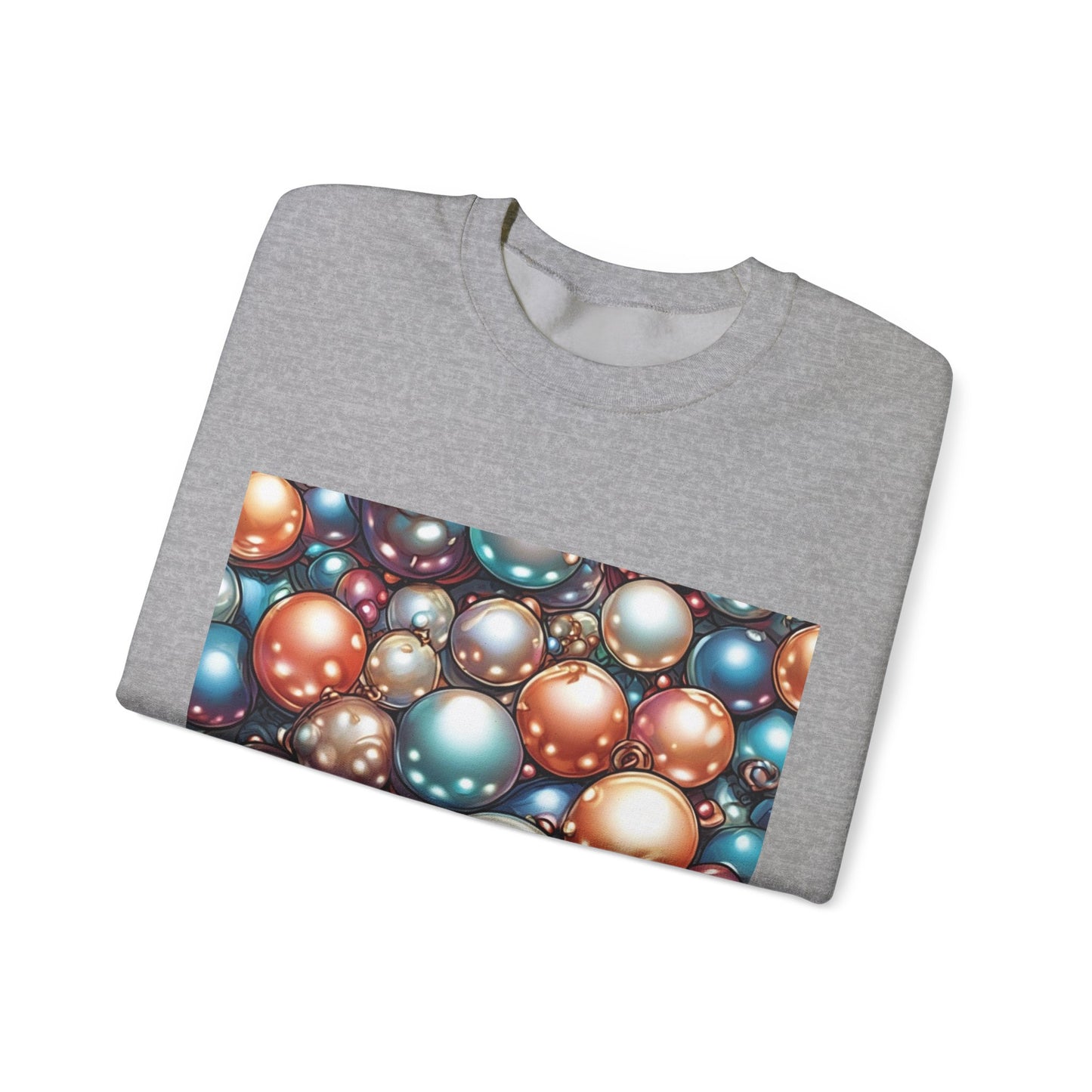 Glossy Orb Marble Abstract Gift Art Sweatshirt