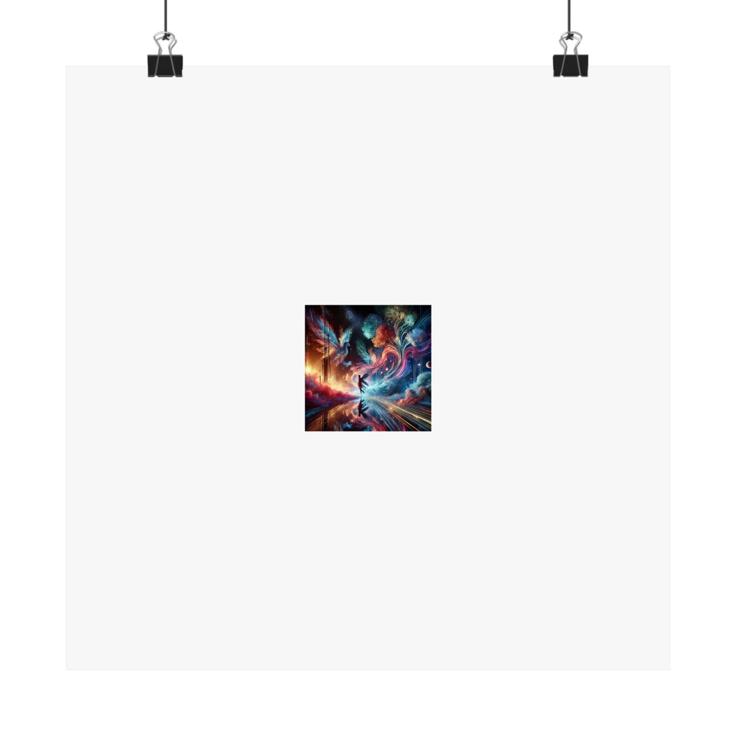 Cosmic Aurora Dancer Dreamscape Celestial Dance Poster