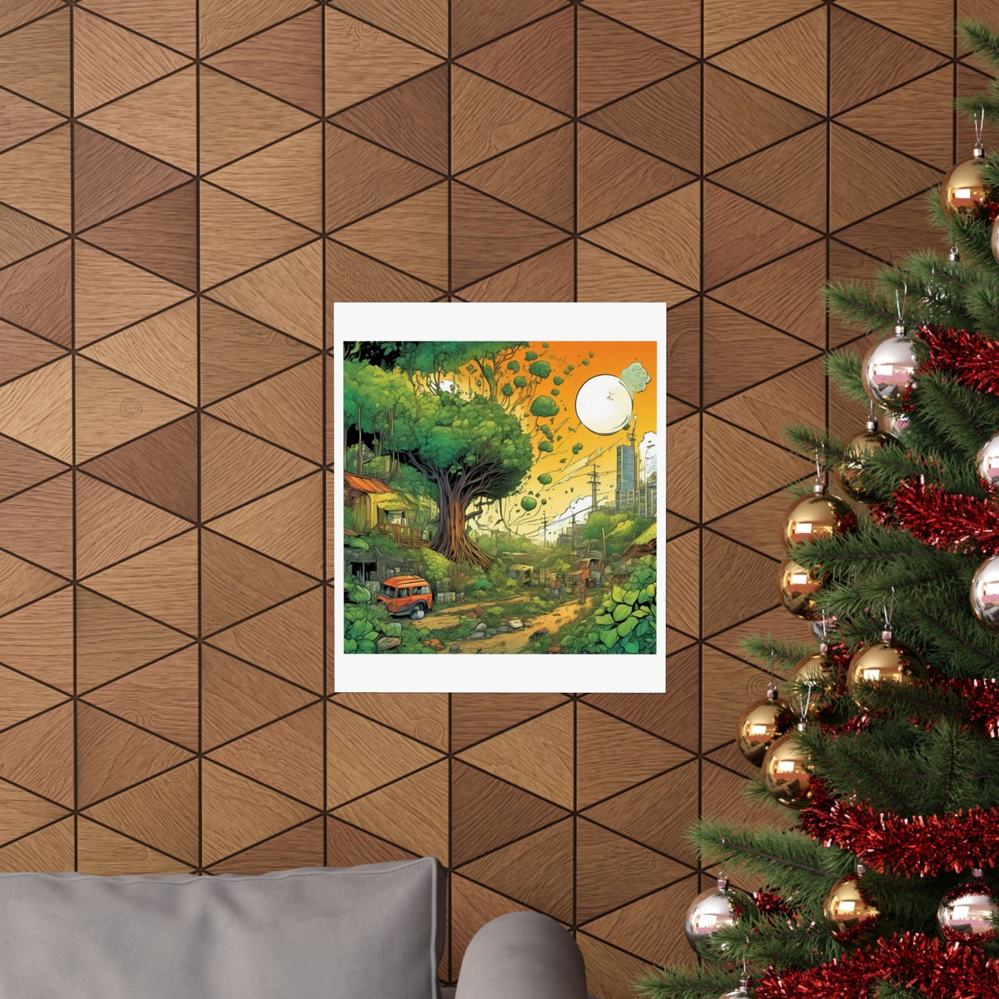 Cottage Road Landscape Nature Gift Art Poster