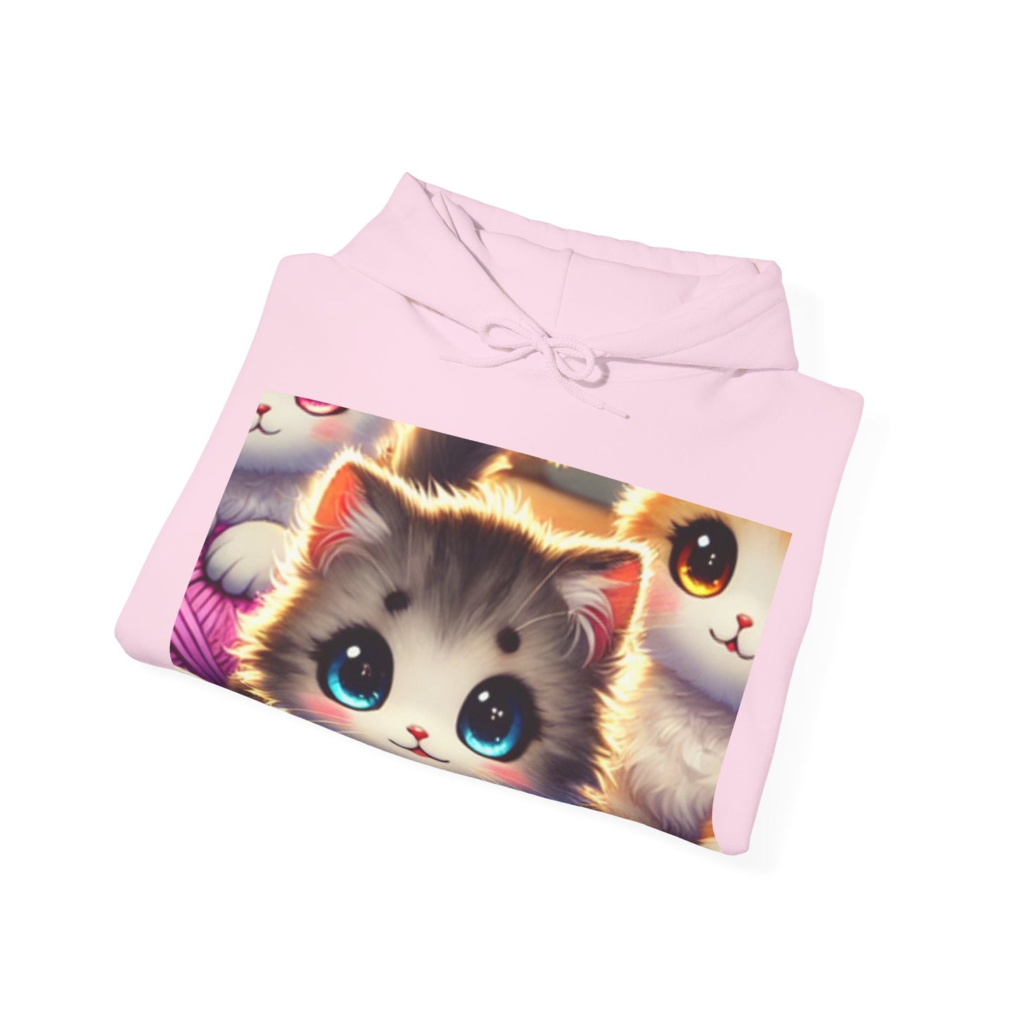 Cozy Yarn Kittens Cute Cat Lover Knitting Hoodie Gift for Crafters