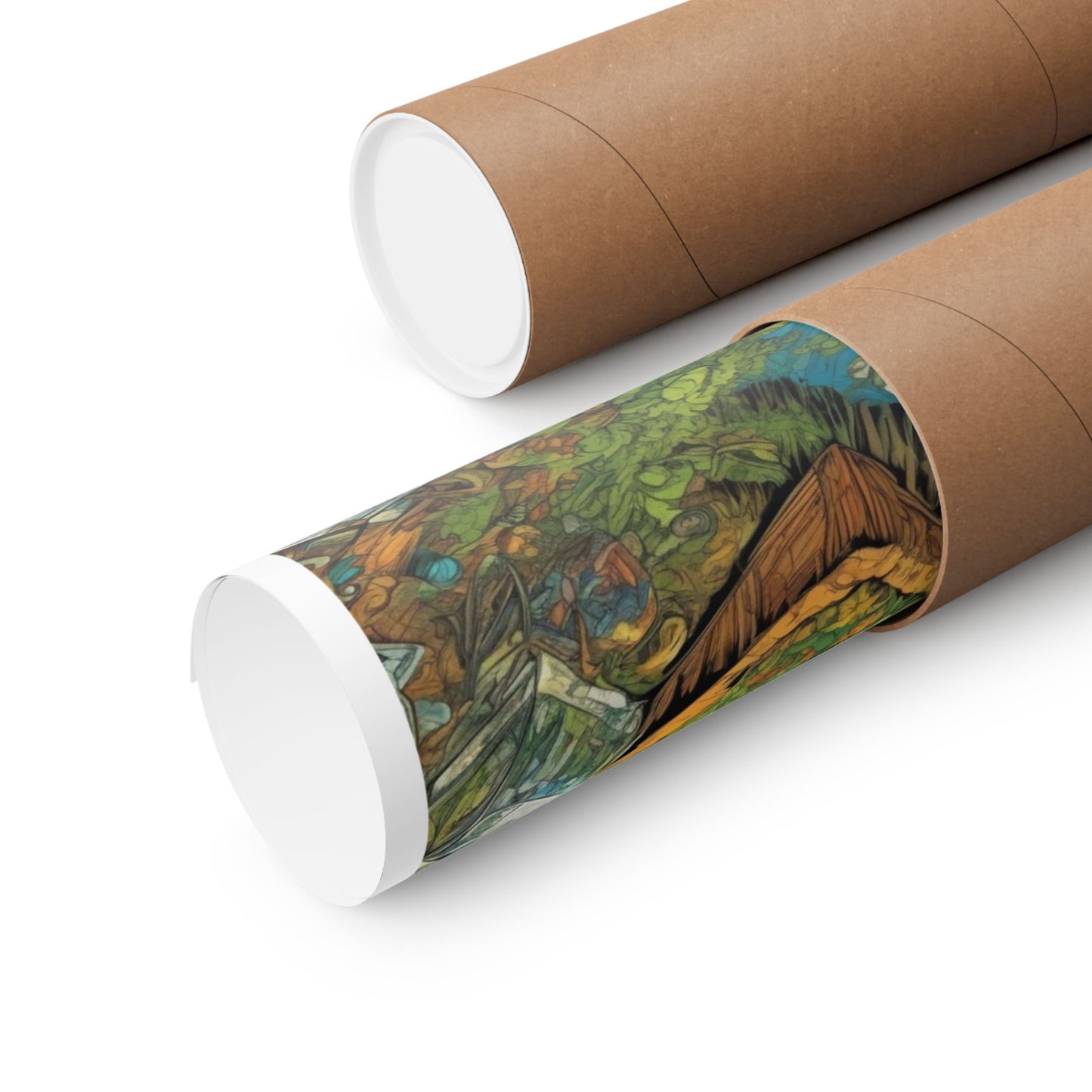 Whimsical Garden Stream Nature Gift Art Poster