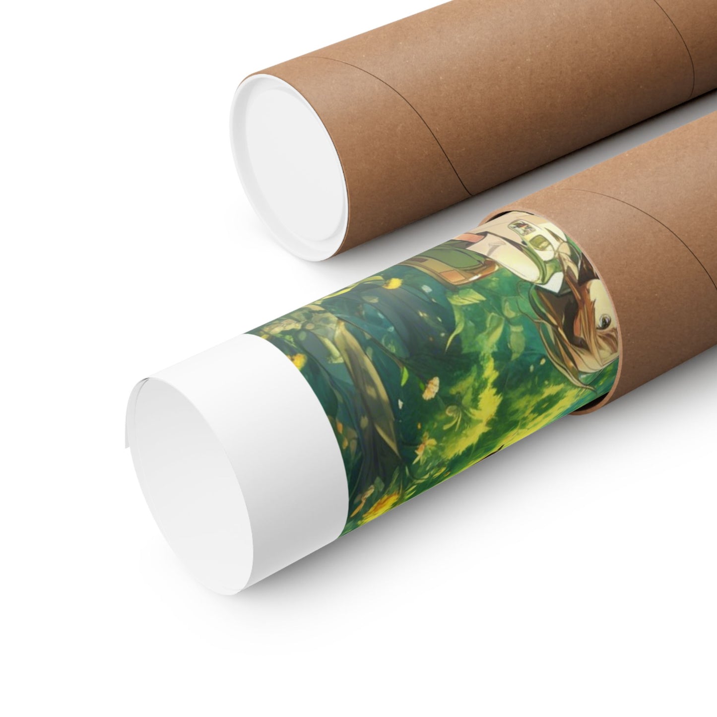 Bee Garden Explorer Anime Nature Art Poster