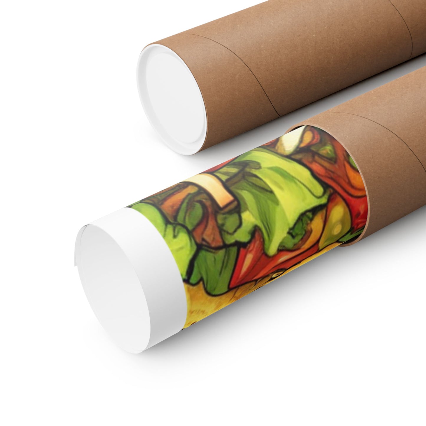Taco Party Pattern Foodie Gift Art Poster