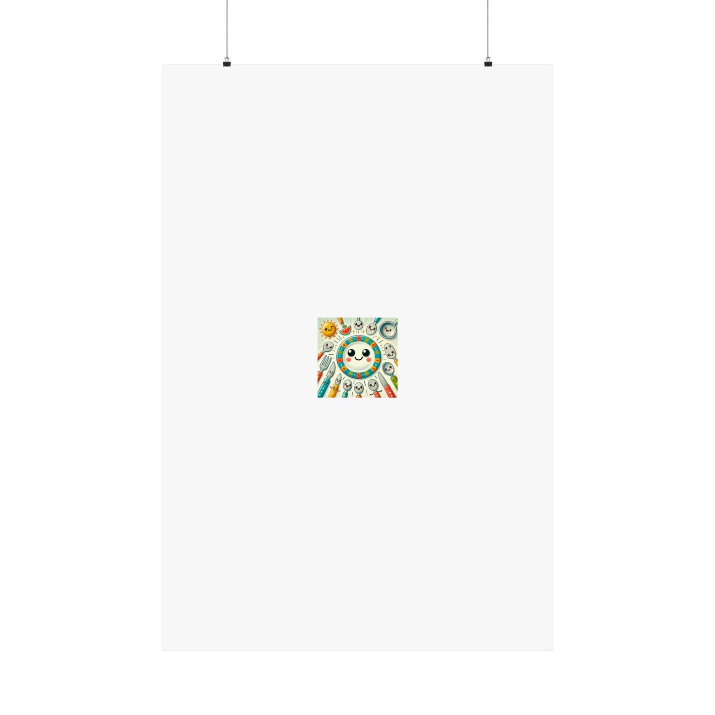 Happy Little Kitchen Club Kawaii Food Poster Kitchen Wall Art Decor