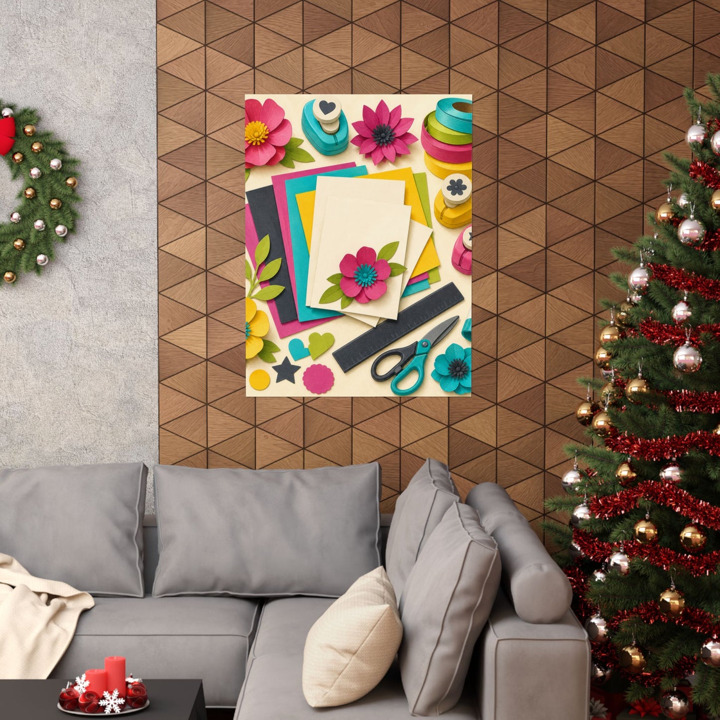 Bright Paper Crafting Hobby Poster