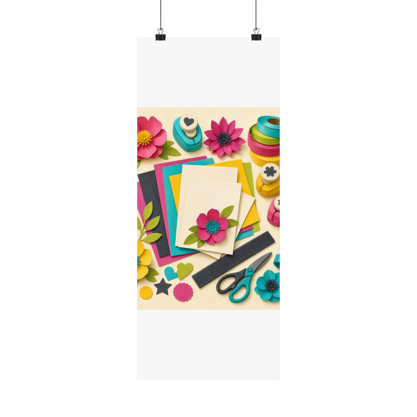 Bright Paper Crafting Hobby Poster