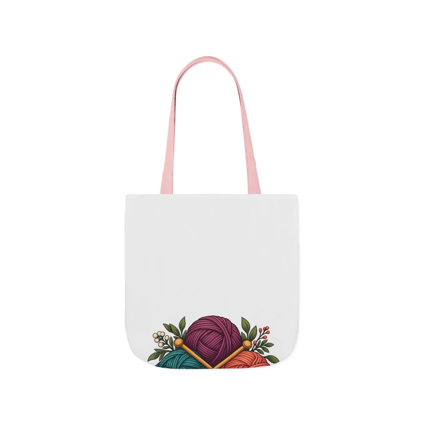Retro Yarn and Knitting Botanical Art Tote Bag