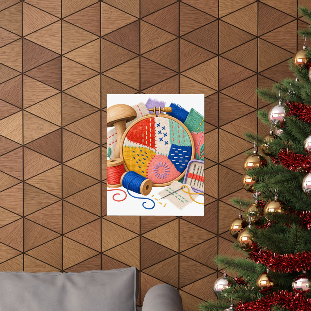 Colorful Visible Mending Workshop Poster