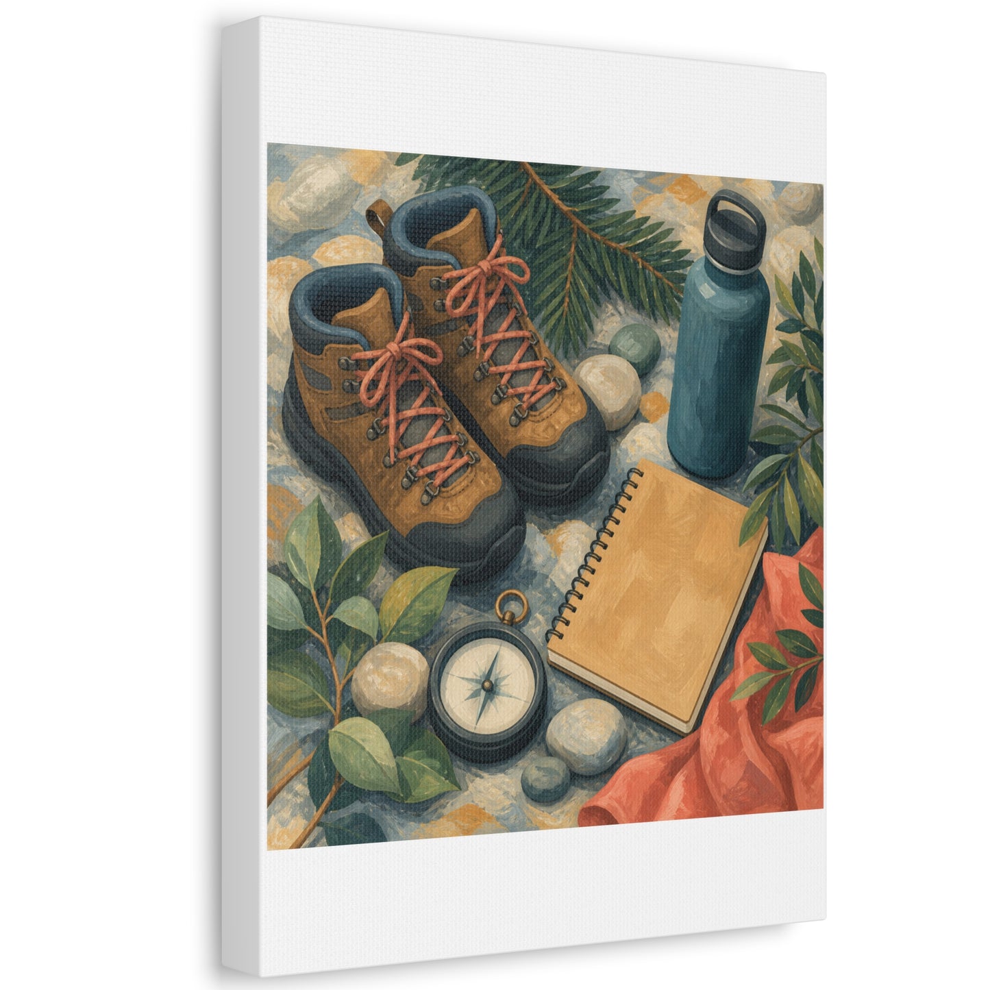 Quiet Hiking Trail Gear Art Canvas Art
