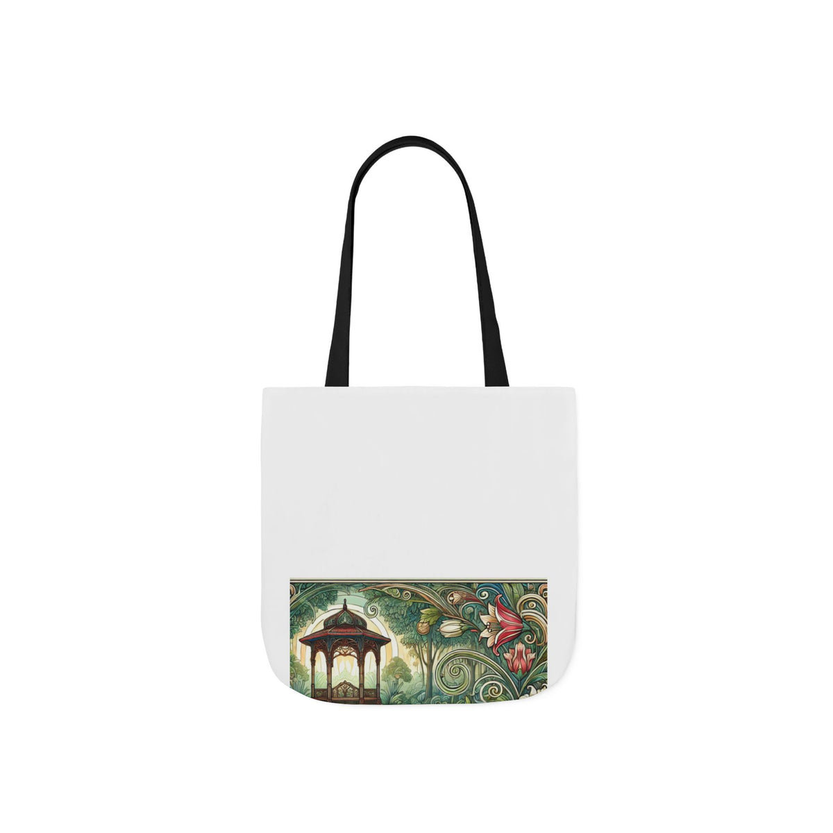 Botanical Gazebo Garden Art Nouveau Canvas Tote Bag