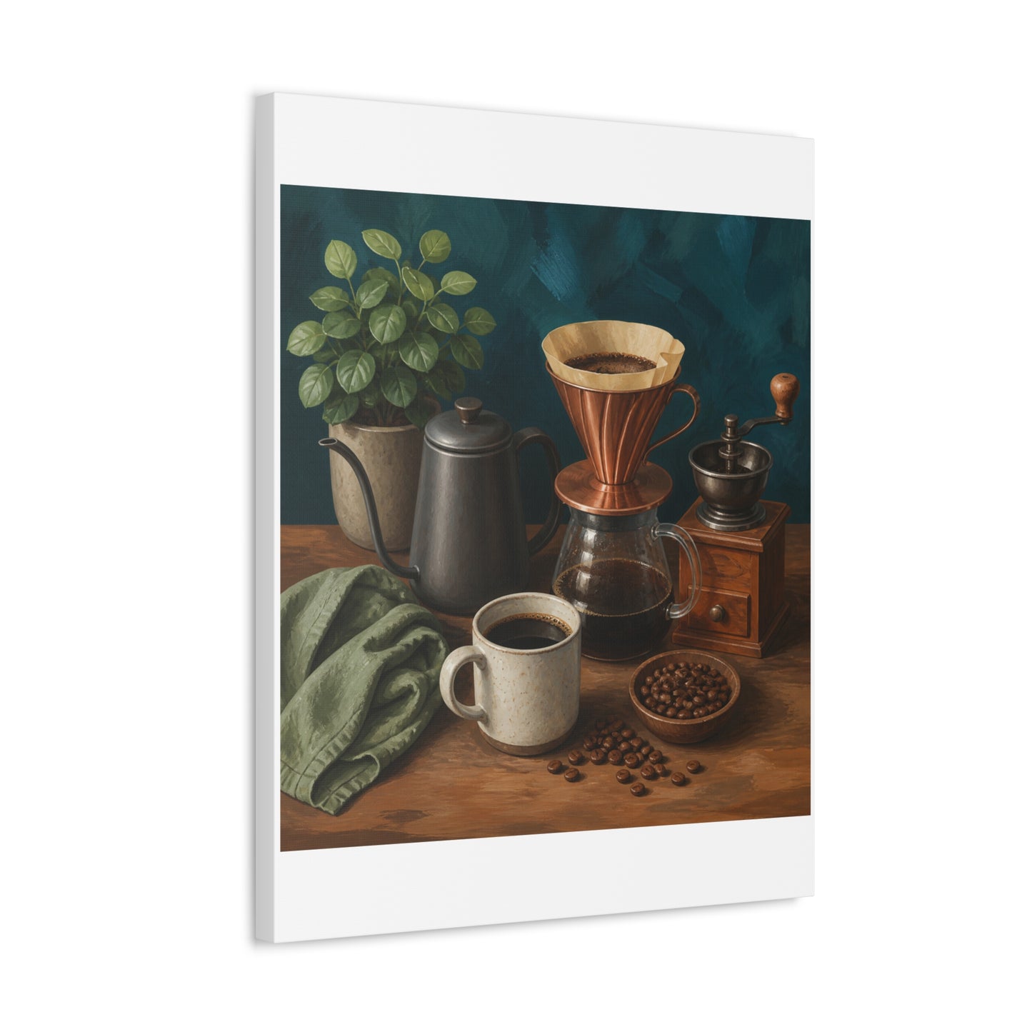 Warm Home Coffee Brewing Art Canvas Art