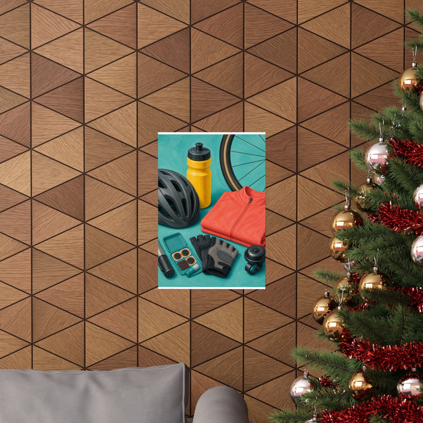Colorful Cycling Gear Hobby Poster