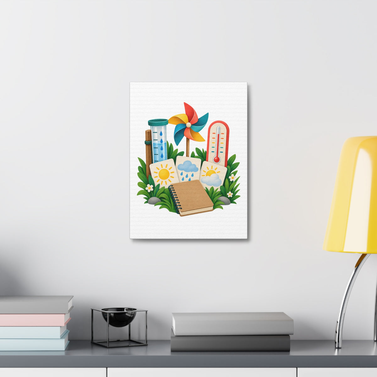 Colorful Backyard Weather Watching Kit Canvas