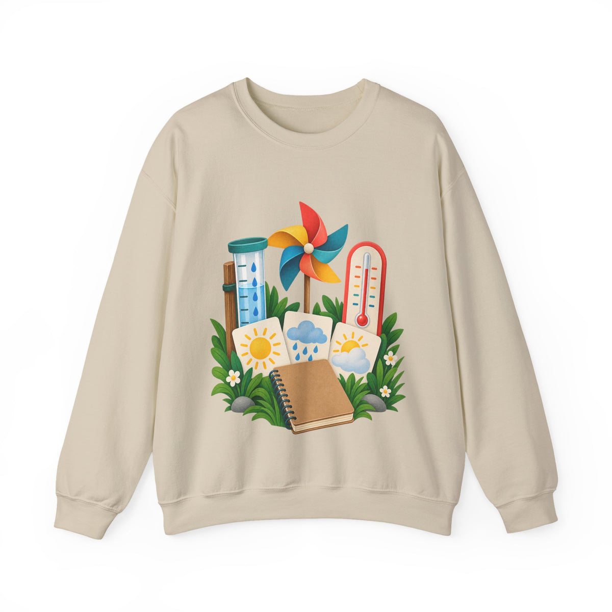 Colorful Backyard Weather Watching Kit Sweatshirt