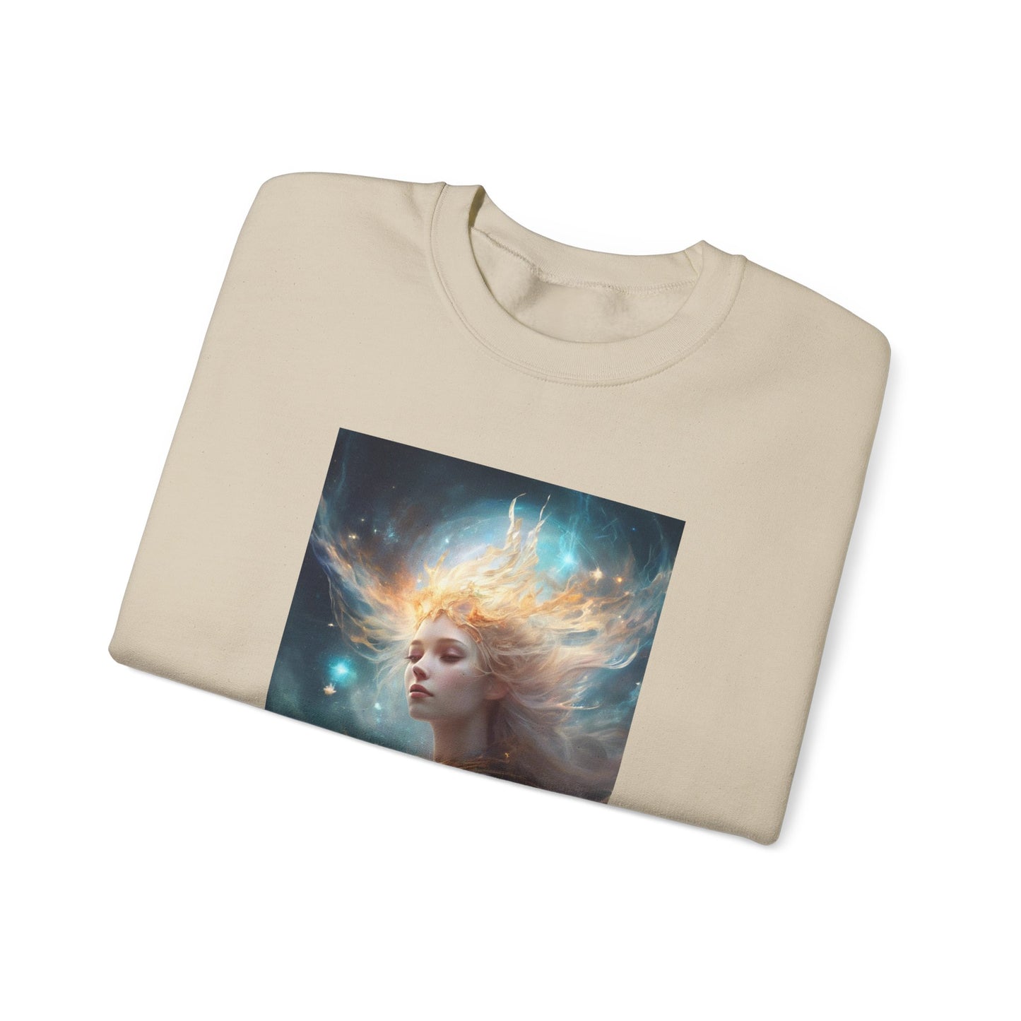 Solar Celestial Spirit Fantasy Portrait Sweatshirt