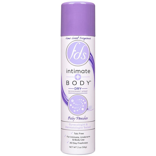 FDS Feminine Deodorant Spray Baby Powder 2 Oz