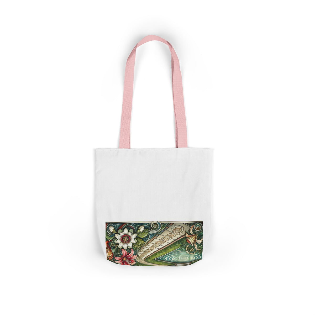 Botanical Gazebo Garden Art Nouveau Canvas Tote Bag