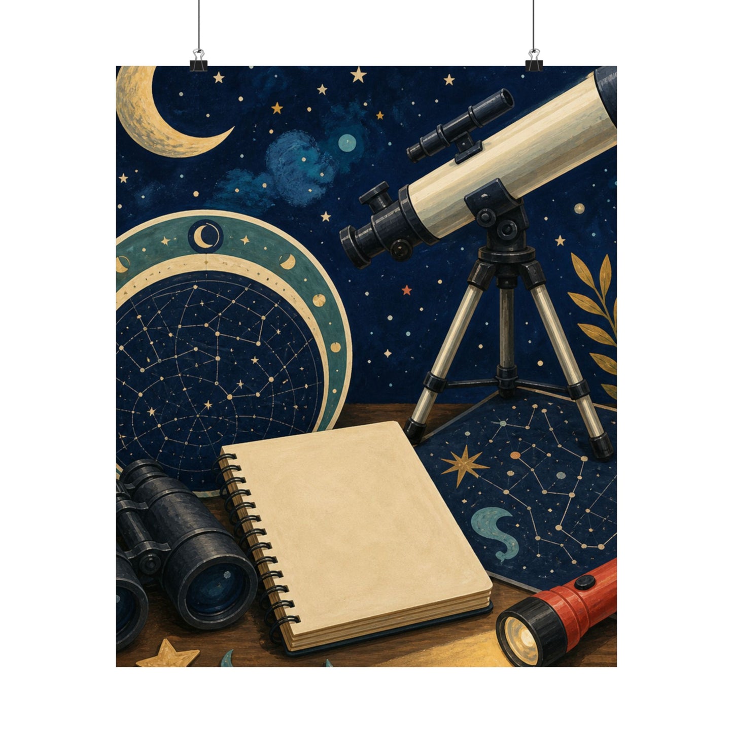 Classic Stargazing Astronomy Hobby Poster