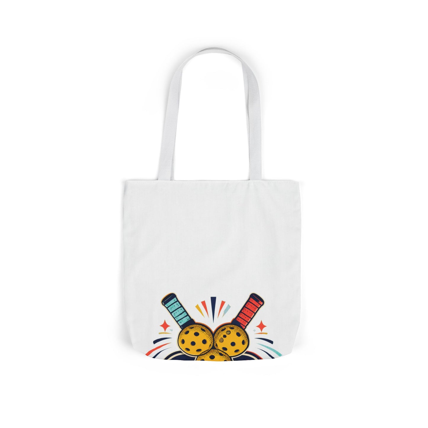Retro Pickleball Paddles Recreational Sports Tote Bag