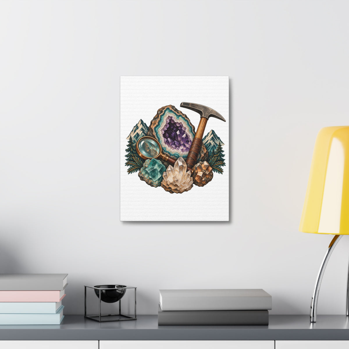 Vintage Geode and Rockhounding Field Kit Canvas