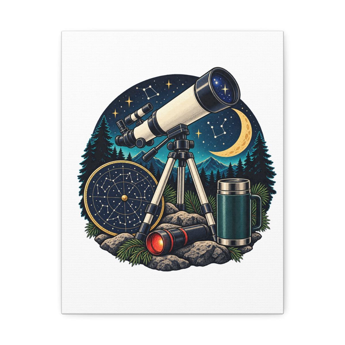 Backyard Stargazing Workshop Canvas
