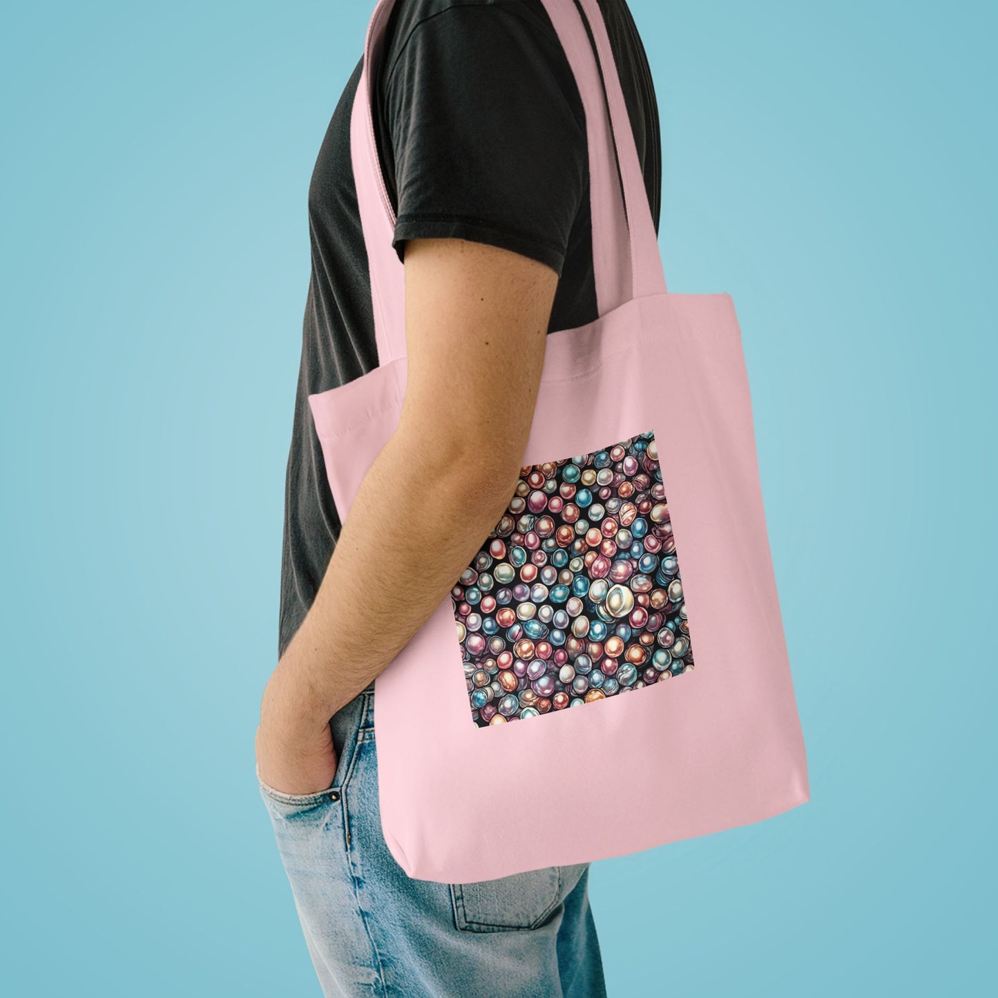 Pearl Bubble Pattern Abstract Gift Art Tote Bag