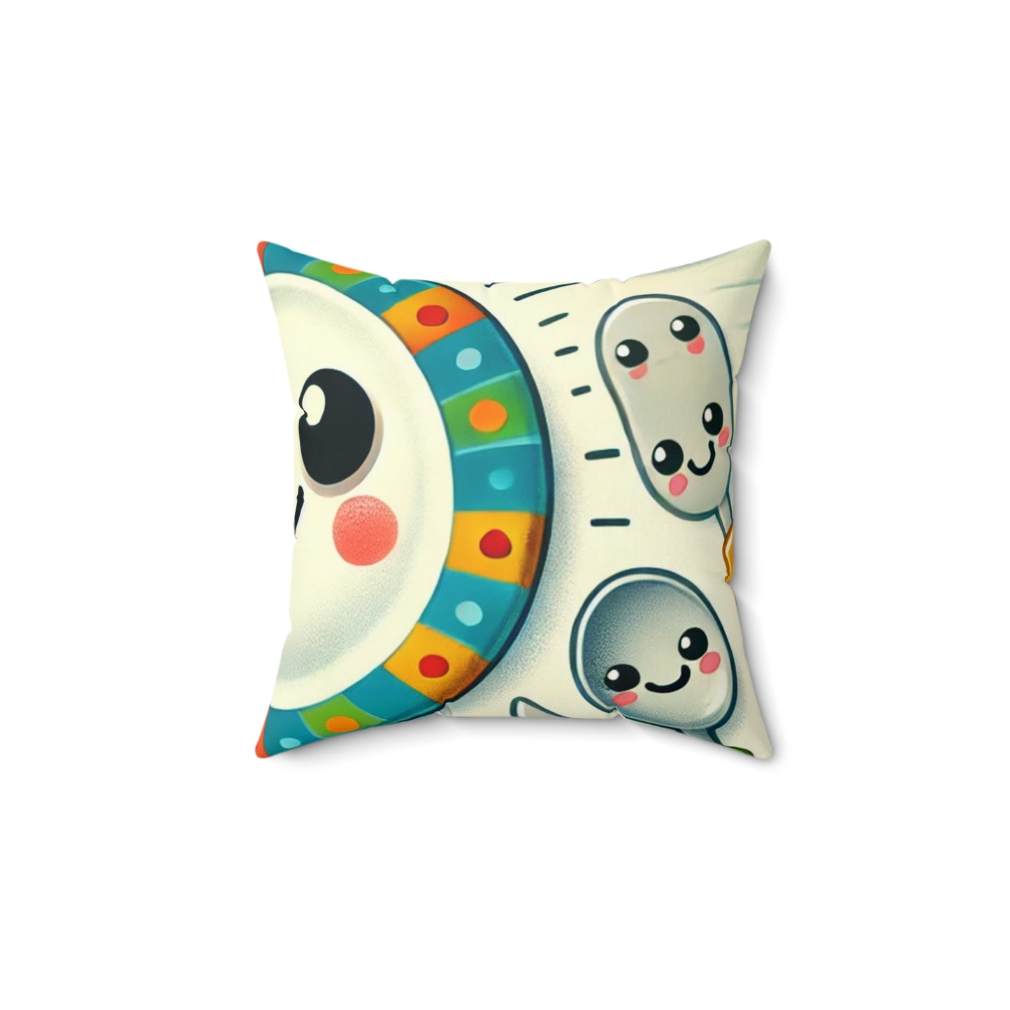 Happy Kitchen Tableware Kawaii Decorative Pillow