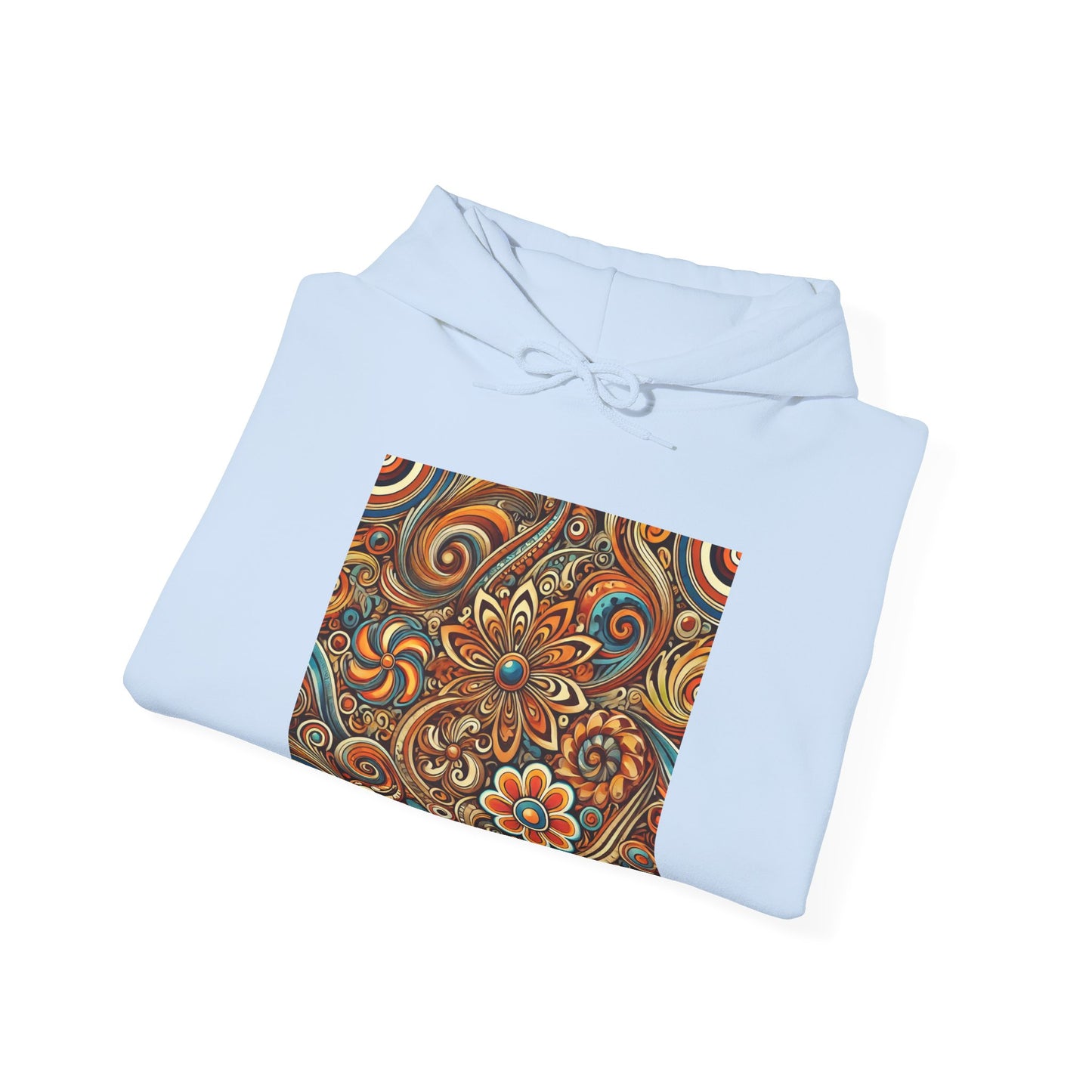 Ornate Abstract Floral Paisley Pattern Hoodie