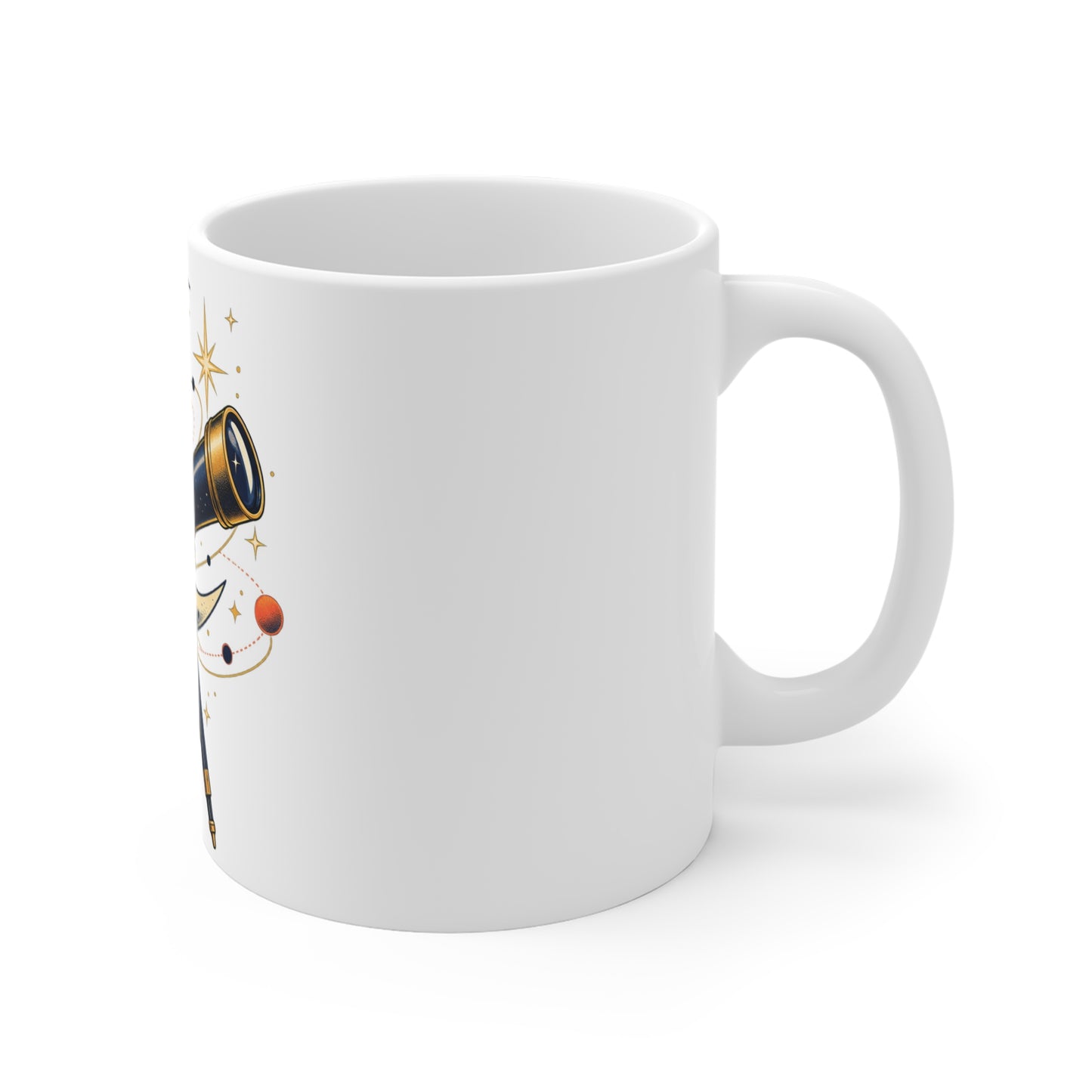 Vintage Telescope Celestial Astronomy Mug