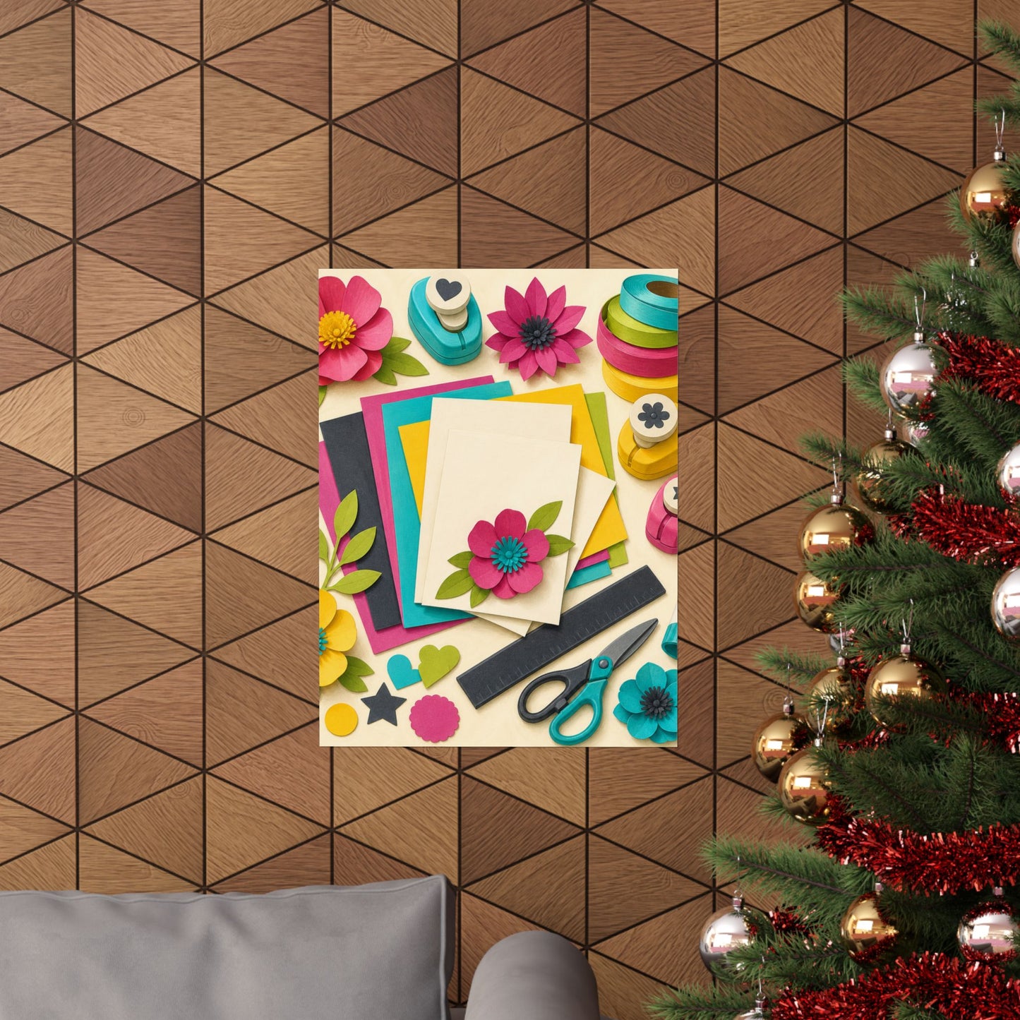 Bright Paper Crafting Hobby Poster