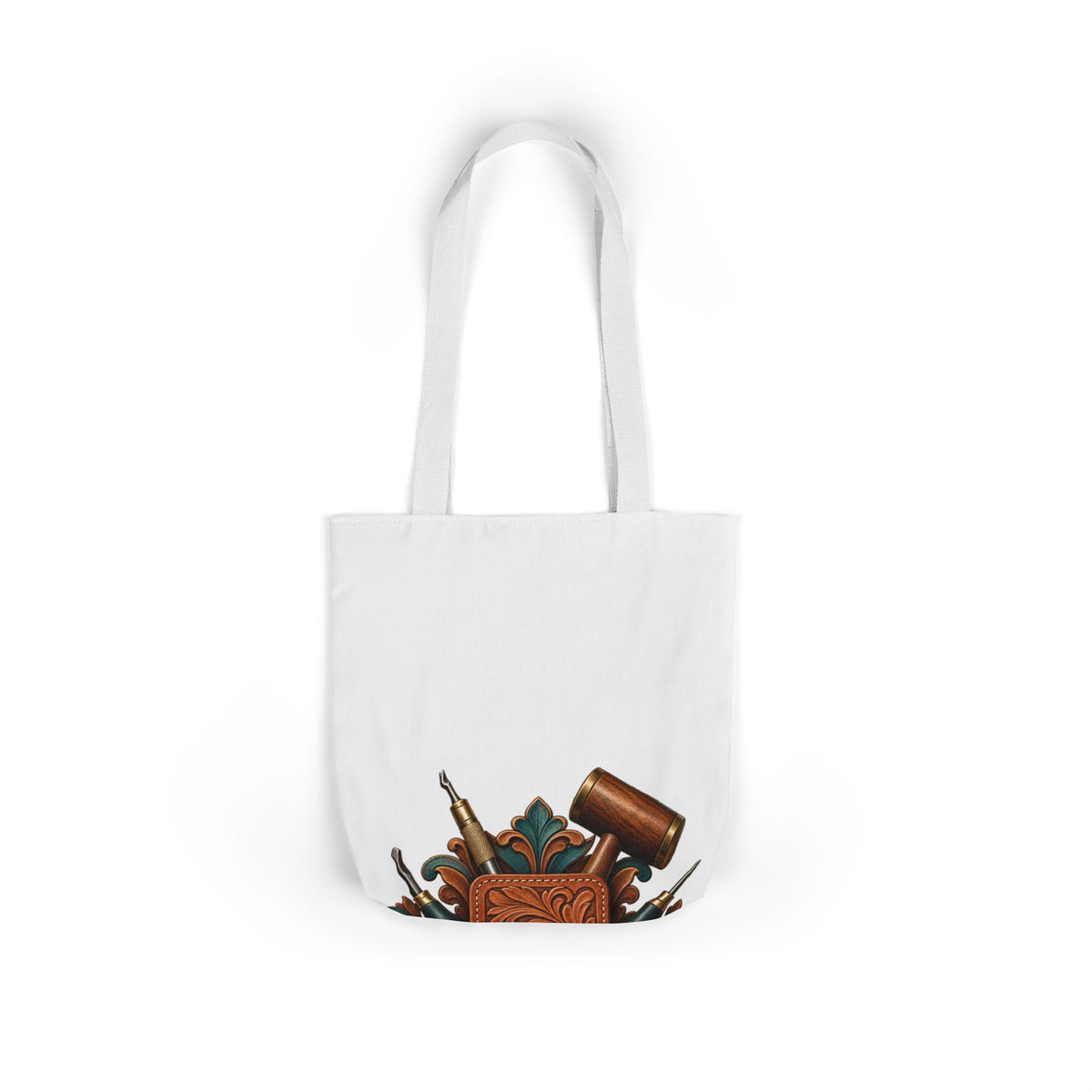 Traditional Leather Tooling Workshop Tote Bag