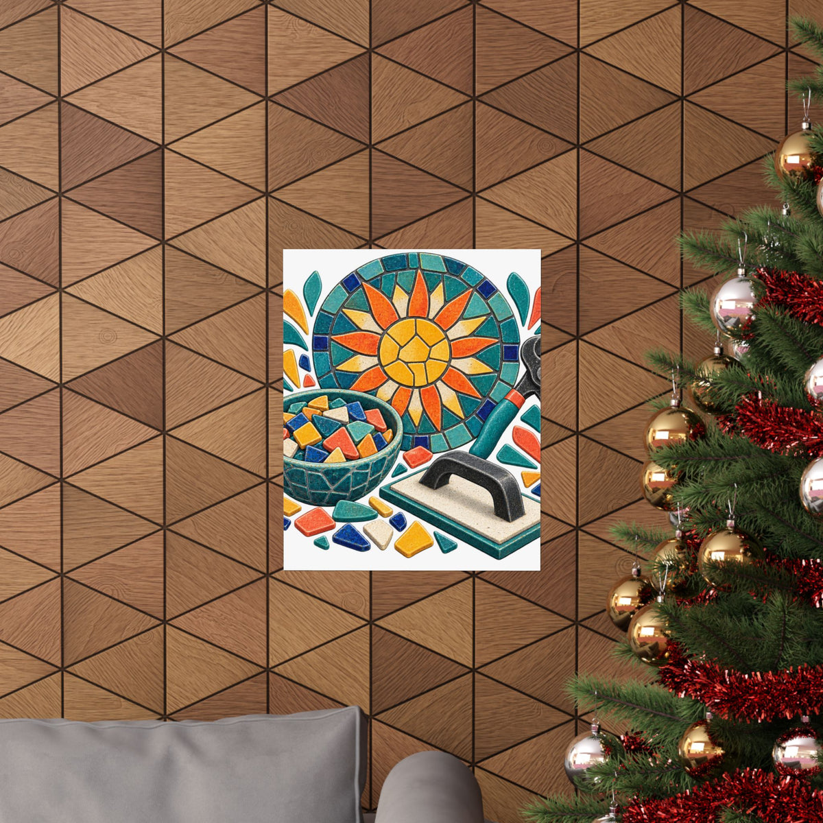 Sunburst Mosaic Making Workshop Poster