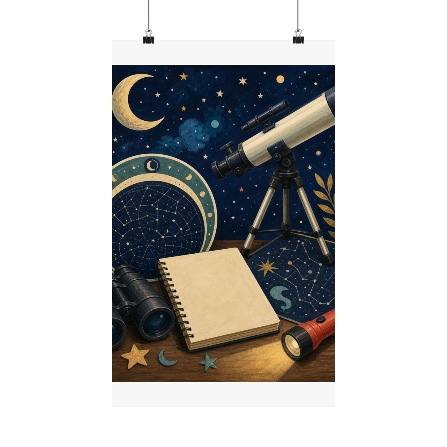 Classic Stargazing Astronomy Hobby Poster