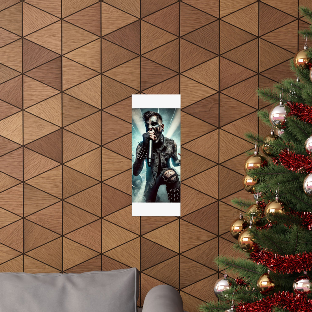 Punk Rock Vocalist Stage Energy Music Room Poster