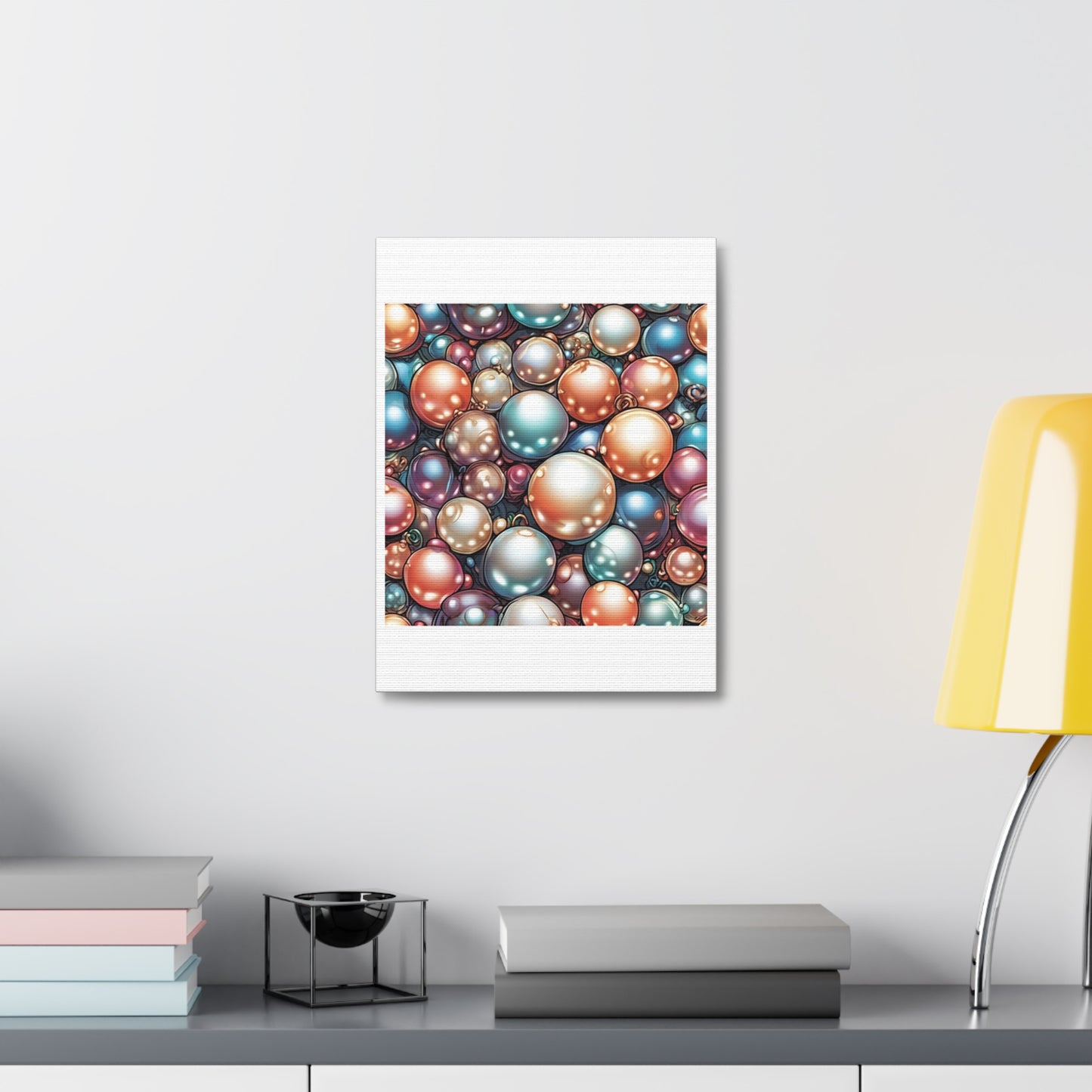 Glossy Orb Marble Abstract Gift Art Canvas