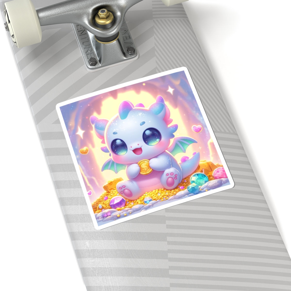 Pastel Treasure Dragon Kawaii Fantasy Sticker