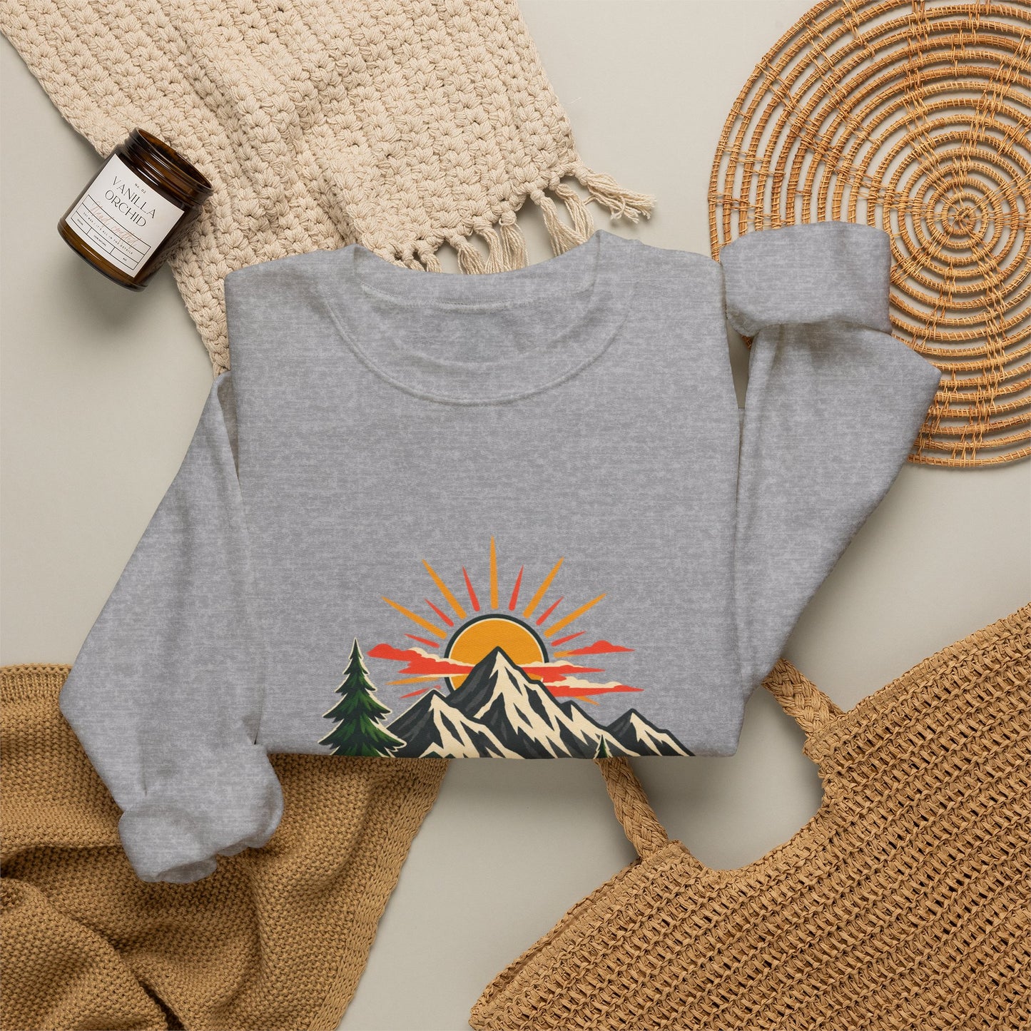 Sunrise Mountain Trail Outdoor Adventure Sweatshirt
