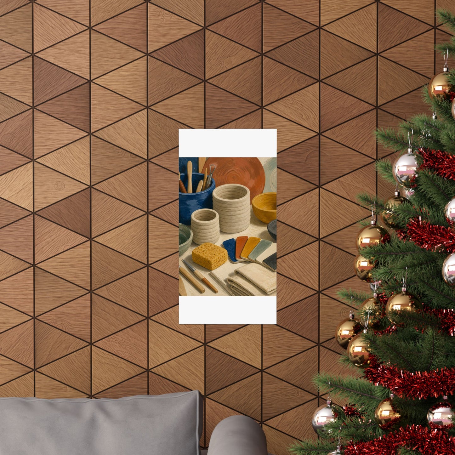 Handbuilt Ceramics Studio Art Poster
