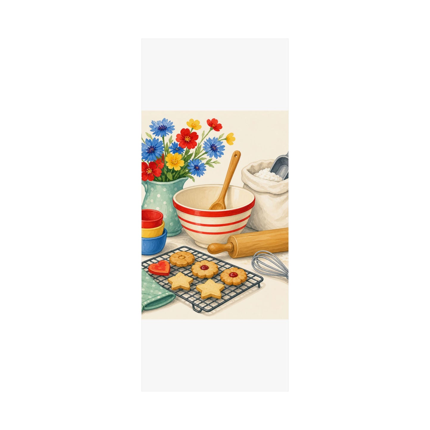Cheerful Home Baking Hobby Poster