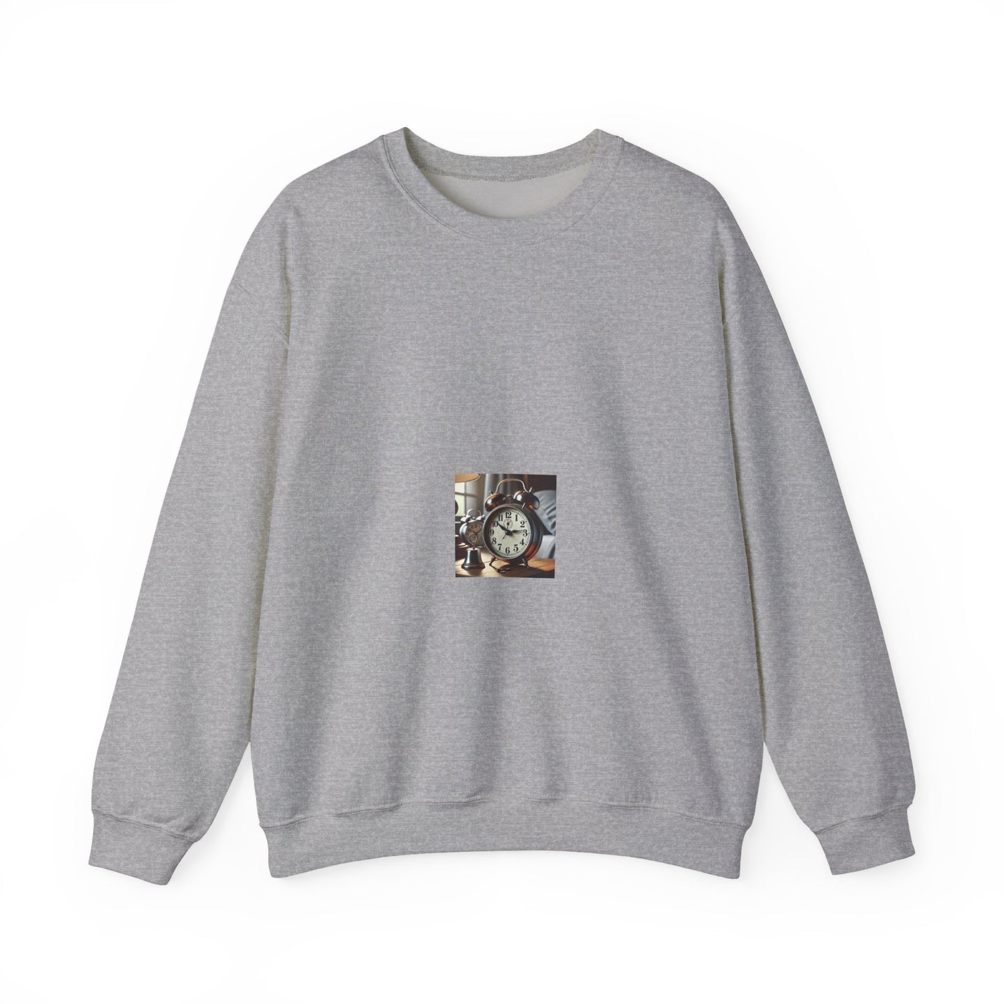 Vintage Alarm Clock Morning Routine Soft Sweatshirt