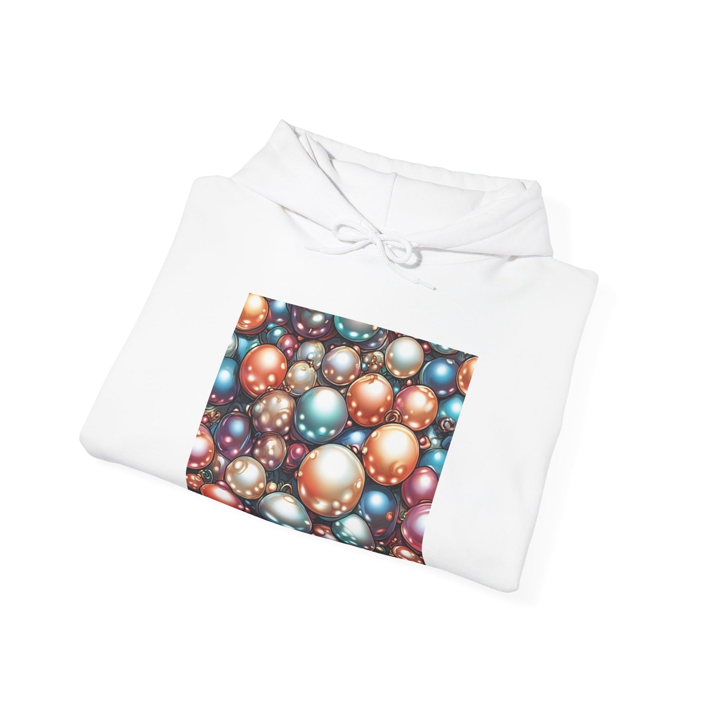 Glossy Orb Marble Abstract Gift Art Hoodie