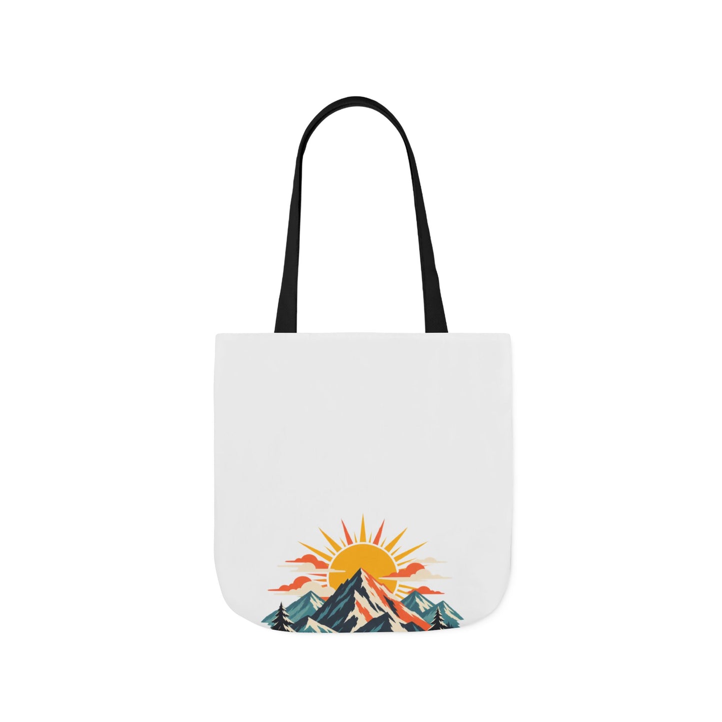 Alpine Sunrise River Mountain Adventure Tote Bag